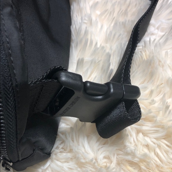 Black Nylon Men's Crossbody Bag - Picture 8 of 12